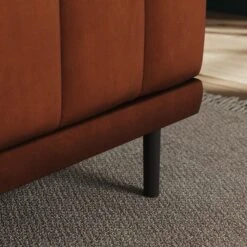 Amali Long Dining Bench, Matte Plush Velvet -Furniture Store 30912451 alt03