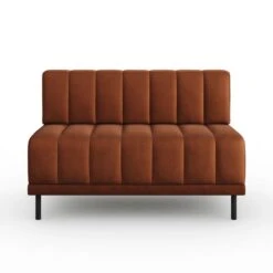 Amali Long Dining Bench, Matte Plush Velvet -Furniture Store 30912451 alt04