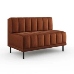 Amali Long Dining Bench, Matte Plush Velvet -Furniture Store 30912451 alt05