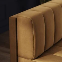 Amali Long Dining Bench, Matte Plush Velvet -Furniture Store 30912452 alt02