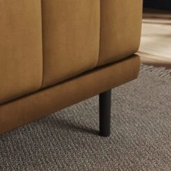 Amali Long Dining Bench, Matte Plush Velvet -Furniture Store 30912452 alt03