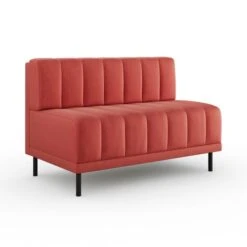 Amali Long Dining Bench, Matte Plush Velvet -Furniture Store 30912453 alt05