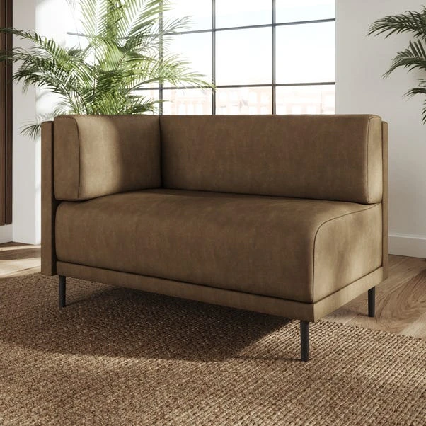 Mae Corner Dining Bench, Faux Leather 2 Mae Corner Dining Bench, Faux Leather - Image 2