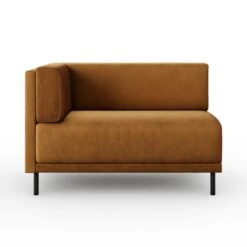 Mae Corner Dining Bench, Matte Plush Velvet -Furniture Store 30912509 alt04