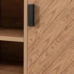 Leon 2 Door TV Unit Stand For TVs Up To 65", Oak Effect -Furniture Store 30913953 alt03