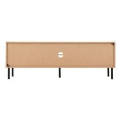 Leon 2 Door TV Unit Stand For TVs Up To 65", Oak Effect -Furniture Store 30913953 alt05