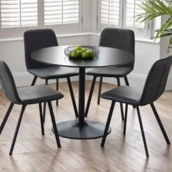 Goya Set Of 2 Dining Chairs, Faux Leather -Furniture Store 30914203 alt01