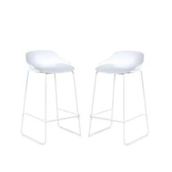 Rocco Set Of 2 Bar Stools, Metal -Furniture Store 30914254 alt02