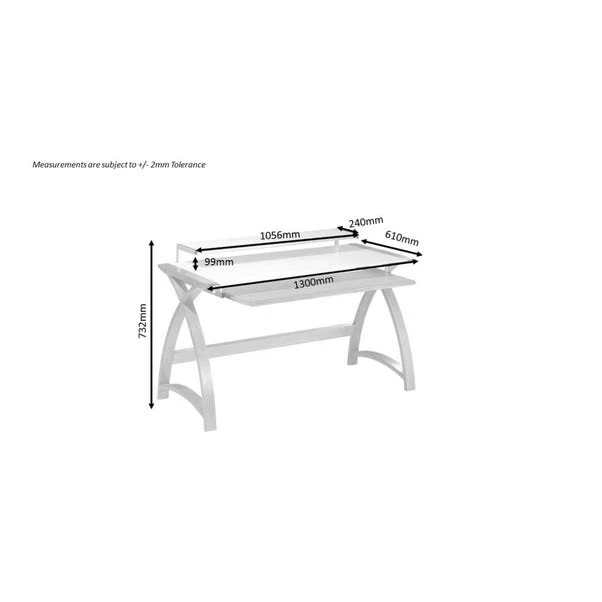 Helsinki Wide Desk With Monitor Shelf 9 Helsinki Wide Desk With Monitor Shelf - Image 9