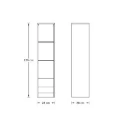 Delta Tall Shelving Unit With LEDs -Furniture Store 30915247 alt09