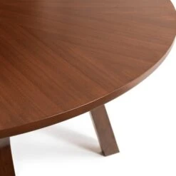 Huxley 4 Seater Round Dining Table, Walnut -Furniture Store 30915550 alt02