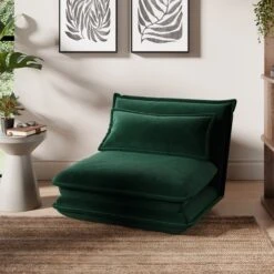 Jackson Velvet Foldable Single Sofa Bed 36 Jackson Velvet Foldable Single Sofa Bed -Furniture Store 30915924