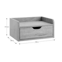 Cilla 1 Drawer Floating Bedside Table, Grey Oak Effect -Furniture Store 30917501 alt09