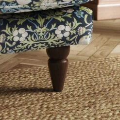 Jolene William Morris Strawberry Thief Print Velvet Snuggle Chair -Furniture Store 30917901 alt04