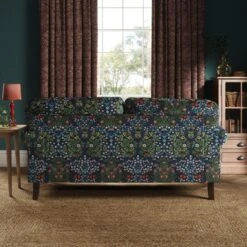 Jolene William Morris Blackthorn Print Velvet 3 Seater Sofa -Furniture Store 30917907 alt02