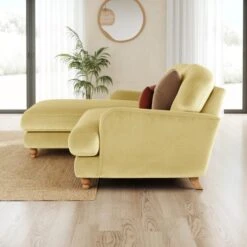 Martha Vintage Velvet Corner Chaise -Furniture Store 30917932 alt01