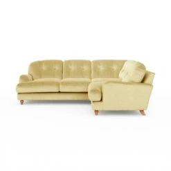 Martha Vintage Velvet Full Corner Sofa -Furniture Store 30917935 alt05