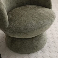 Tulip Chenille Curved Swivel Accent Chair -Furniture Store 30918802 alt01