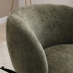 Tulip Chenille Curved Swivel Accent Chair -Furniture Store 30918802 alt02
