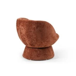 Tulip Chenille Curved Swivel Accent Chair -Furniture Store 30918803 alt05