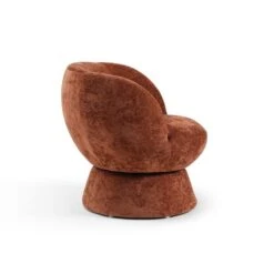 Tulip Chenille Curved Swivel Accent Chair -Furniture Store 30918803 alt06