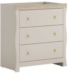Little Acorns Celeste Cot Bed And 3 Drawer Chest Nursery Set -Furniture Store 30919377 alt03