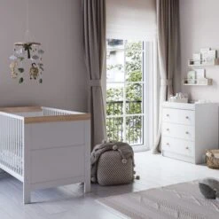 Little Acorns Florence Cot Bed And 3 Drawer Chest Nursery Set
