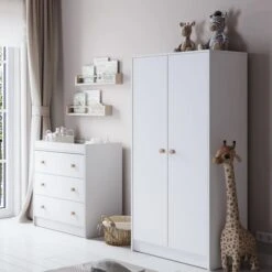 Little Acorns Florence 3 Drawer Chest And Wardrobe Nursery Set