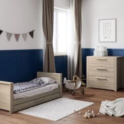 Little Acorns Ellesmere Cot Bed And 3 Drawer Chest Nursery Set -Furniture Store 30919395 alt01