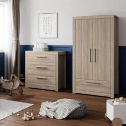 Little Acorns Ellesmere 3 Drawer Chest And Wardrobe Nursery Set -Furniture Store 30919397