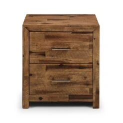 Hoxton 2 Drawer Bedside Table, Acacia -Furniture Store 30921066 alt02