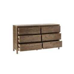Homer 6 Drawer Wide Chest, Pine -Furniture Store 30921076 alt02