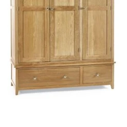 Jenkins 3 Door Wardrobe, Oak -Furniture Store 30921118 alt03
