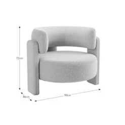 Hailey Chunky Tonal Boucle Accent Chair 15 Hailey Chunky Tonal Boucle Accent Chair -Furniture Store 30921142 alt09