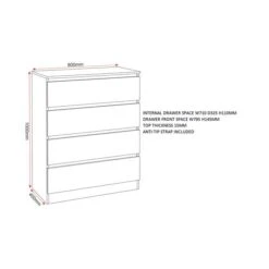 Walker 4 Drawer Chest -Furniture Store 30921320 alt09