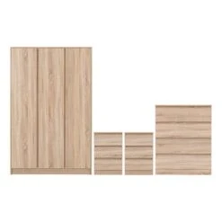 Walker Triple Wardrobe Bedroom Furniture Set -Furniture Store 30921340