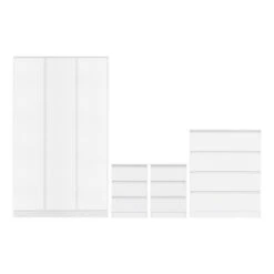 Walker Triple Wardrobe Bedroom Furniture Set