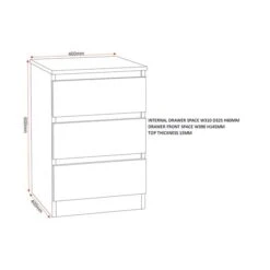 Walker Triple Wardrobe Bedroom Furniture Set -Furniture Store 30921342 alt09