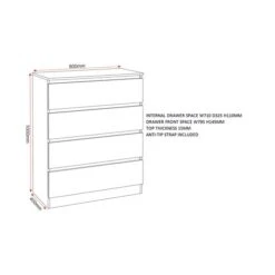 Walker 4 Draw Chest -Furniture Store 30921431 alt09