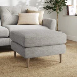 Sven Tonal Weave Footstool -Furniture Store 30922623