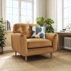 Sven Opulent Velvet Snuggle Chair -Furniture Store 30922677