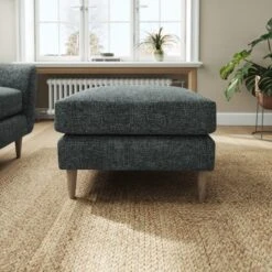 Sven Chunky Chenille Footstool -Furniture Store 30922700 alt01