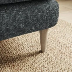 Sven Chunky Chenille Footstool -Furniture Store 30922700 alt03