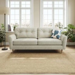 Sven Chunky Chenille 4 Seater Sofa -Furniture Store 30922704