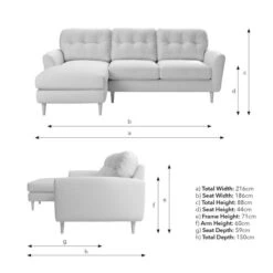 Sven Chunky Chenille Large Corner Chaise Sofa -Furniture Store 30922714 alt09
