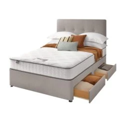 Silentnight Divan Bed With Francisco Fabric Headboard -Furniture Store 30922955 alt03