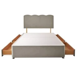 Silentnight Divan Bed With Wave Velvet Headboard -Furniture Store 30922991 alt04