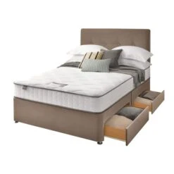 Silentnight Divan Bed With Francisco Velvet Headboard -Furniture Store 30923004 alt03