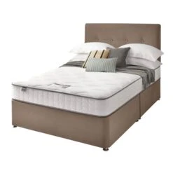 Silentnight Divan Bed With Francisco Velvet Headboard -Furniture Store 30924280 alt01