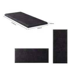 Hanging Wall Panel Dual Mount Plush Velvet Headboard -Furniture Store 30924539 alt09